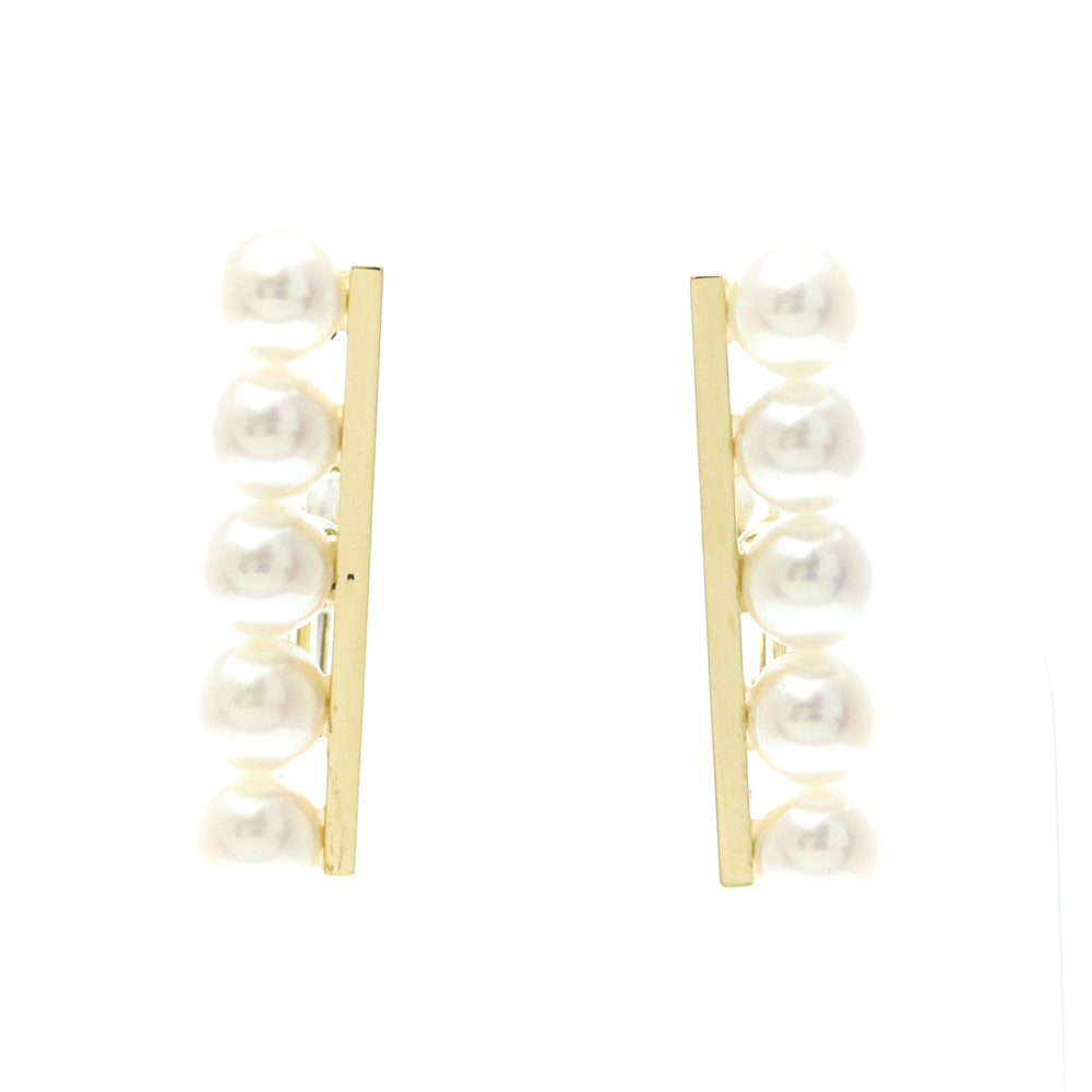Tasaki Balance Plus Earrings Pearl Yellow Gold (18K) Clip Earrings Gold